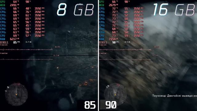 8gb vs 16gb. Сколько нужно ОЗУ для игрового ПК среднего уровня? смотреть онлайн