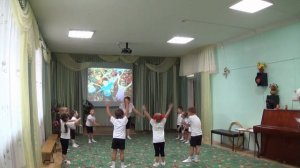 Физкультурное занятие в средней группе.