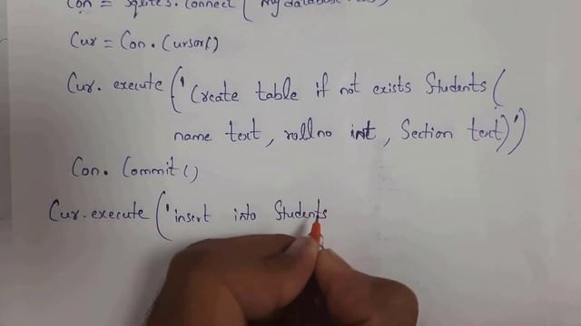 creating database, students table and employee table in  database using python | sqlite3 module