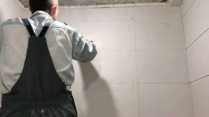 Фугование плитки цементной затиркой. Внутренние и внешние углы. #39