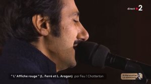 Feu ! Chatterton interprète L'Affiche rouge de Léo Ferré, en hommage à Missak Manouchian au Panthéo
