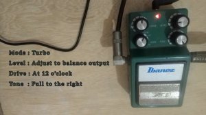 Ibanez TS9DX Turbo Tube Screamer, Sounds Demo