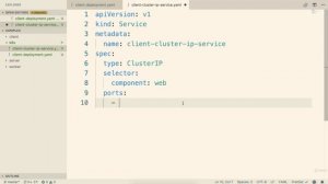 176 Kubernetes  The ClusterIP Config