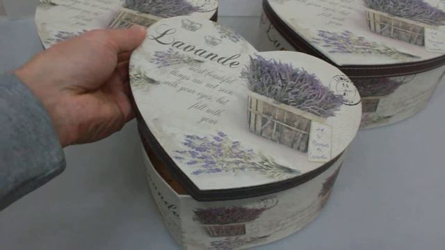 Набор подарочных коробок из 3шт Сердце Прованс Артикул 12976 1 смотреть онлайн