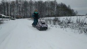 Встречайте. Электрический буксировщик с мотором Дуюнова DA-90S.