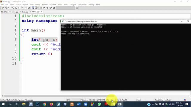 Pointers in C++