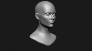 Zbrush female head sketch (C01)