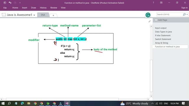 function in java | DSA смотреть онлайн