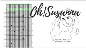 Oh!Susanna - 17 keys kalimba tabs in C major