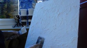 Декоративная штукатурка с волокнами/Нанесение