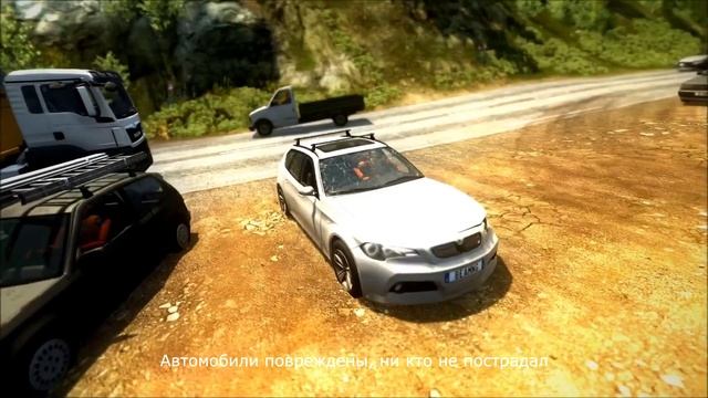 Безумные обгоны. Автомобильные аварии. BeamNG Drive # 53