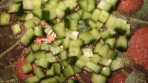 Оливье со свежим огурцом