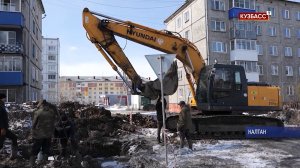 В Калтане активно идет строительство новых многоэтажек