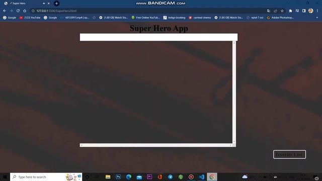 Super Hero Hunter by the help of CSS HTML and also JAVASCRIPT #codingninja  #devloper