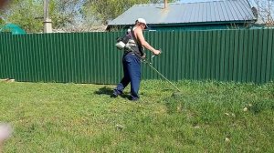 МОЙ ДОМИК В ДЕРЕВНЕ / ОБКАШИВАНИЕ ТРАВЫ ТРИММЕРОМ