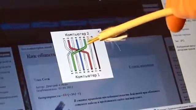 Как правильно собрать самому и подключить сетевой кабель.