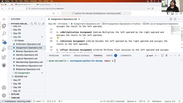 Day-6 | Operators | Python for DevOps #python  #abhishekveeramalla