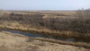 Заброшенный Хутор Амочаевка Новоанненский район вид на реку Паника