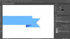 Как сделать простую ленту в фотошопе