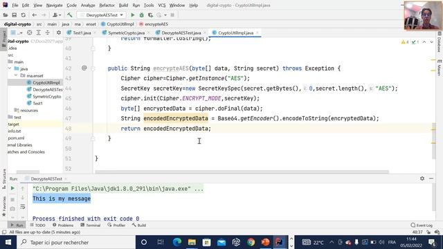 Part 2 Encoding Crypto Digital Signature In Java AES Symetric Encryption смотреть онлайн
