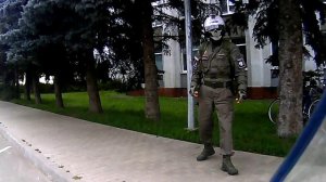 На дежурстве.