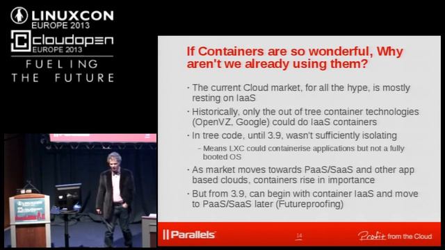 Containers and the Cloud: Do You Need Another Virtual Environment? - James Bottomley, Parallels смотреть онлайн