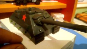 Советская самоходка Су 85 из пластилина .