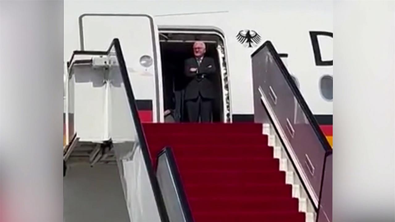 Президенту Германии пришлось полчаса ждать у трапа самолета во время визита в Катар
