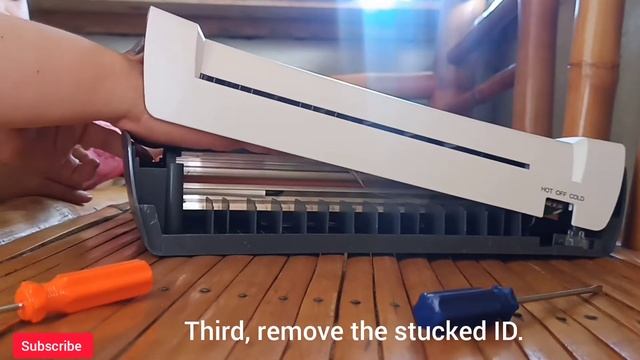 How to remove STUCKED ID/Fixing Laminating Machine смотреть онлайн