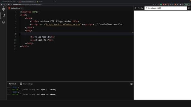 Hello World with Tailwind CSS 3: Your First Steps to Efficient Web Design #2