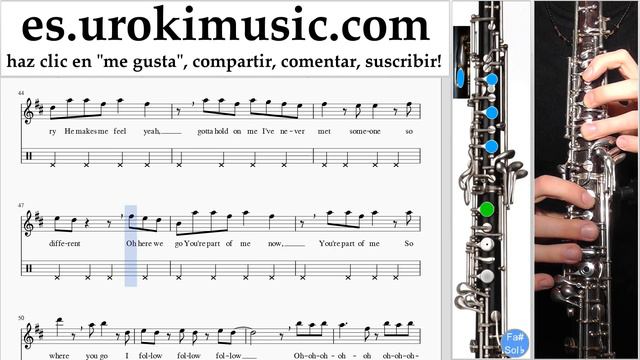 Como Tocar Oboe Shakira Can't Remember to Forget You Parte#2 Clases Notas Musicales Tutorial смотреть онлайн