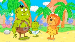 Lion Family Русский - лампочка с наполнением - Мультик для детей