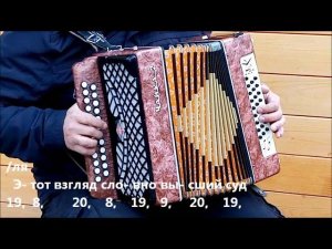 От героев былых времён... из к/ф "Офицеры" (разбор на гармони)