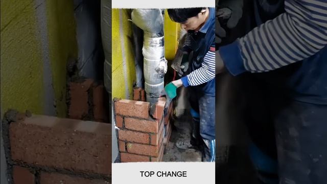 Brick box up wall laying process #goodtool #short #viral