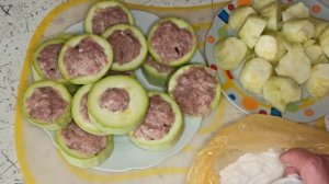 Кабачки с фаршем тушёные в сметане. Сытно,просто,вкусно!#food#кабачкисфаршем#кабачкивсметане