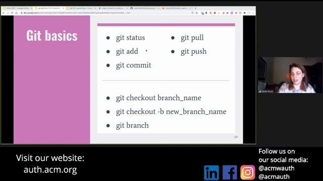 Git Workshop & GSoC Presentation, by ACM-W AUTh and Stella Rouzi смотреть онлайн