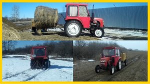 Весна пришла. Бороздим последний снег, подвозим сено.