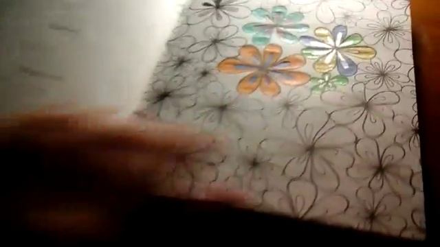 Обзор на ежедневник-антистресс и раскрашевание  рисунка смотреть онлайн