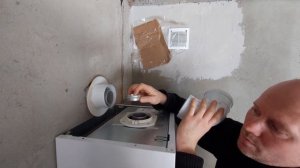 Сборка дымохода на котел Viessmann Vitopend 100