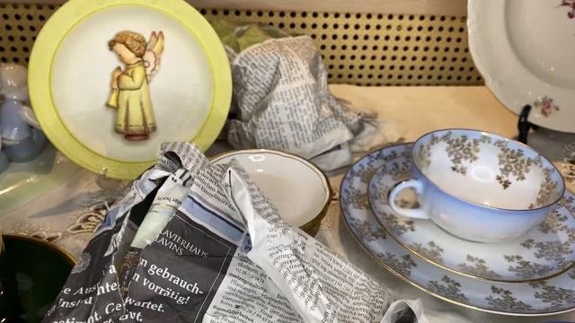 РАСПАКОВКА ВИНТАЖА ??? ФАРФОР И НЕ ТОЛЬКО С ЦЕНАМИ?? ЧАЙНЫЕ ТРИО ФАРФОР И МНОГО ЧЕГО ДРУГОГО❤️