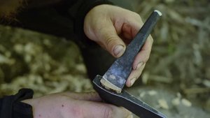 Изготовление маленького топора - кузнечное дело, резьба по дереву