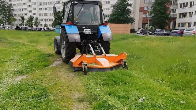 Роторная газонная косилка на трактор МТЗ 82