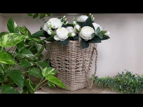 Плетеные корзины для подарочных букетов