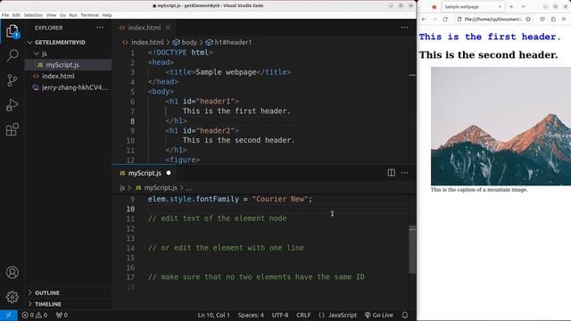 Get an element from DOM tree using ID - Basic JavaScript Fast (47) | getElementById смотреть онлайн
