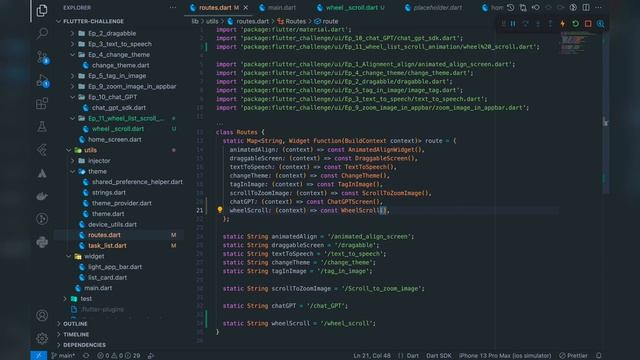 How to add wheel scroll in a list view in flutter | Speed Code | Code With Zeeshan | Android | IOS