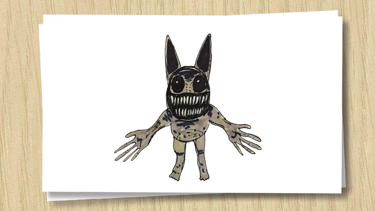 Как нарисовать монстра из Зоономали _ How to draw Monster Bunny Zoonomaly