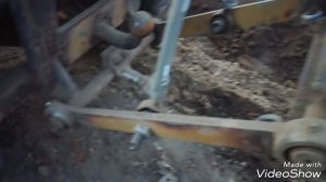 Пахота минитрактором, осень 2018