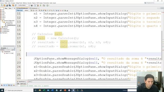 Java - Aula 5 - Métodos estáticos e não estáticos em classes externas смотреть онлайн