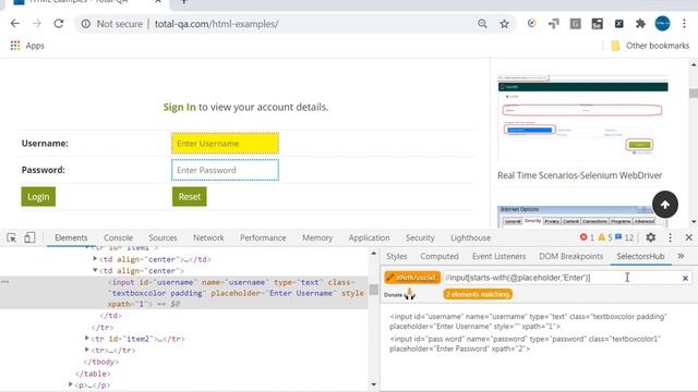Expert in Xpath, Xpath Functions,Selenium WebDriver,Selectors Hub,starts-with(),normalize-space()