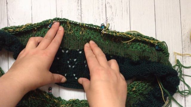 Снуд спицами в два оборота/ ленивый жаккард/ i-cord смотреть онлайн